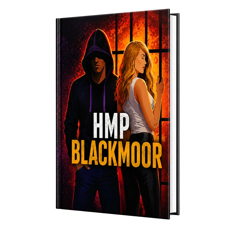 HMP Blackmoor personalised romance novel cover