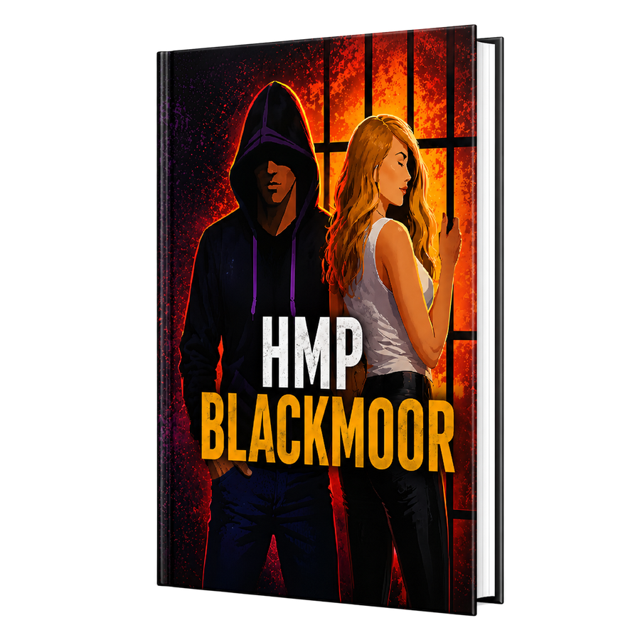 HMP Blackmoor personalised romance novel cover
